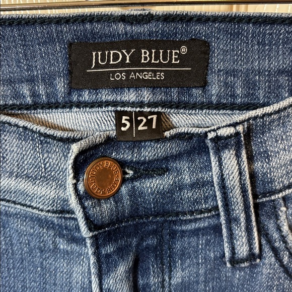 Judy Blue Women's Distressed Blue Skinny Jeans - Picture 3 of 10